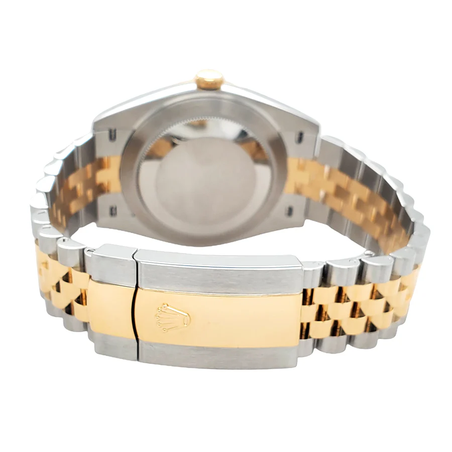 Unworn Rolex Datejust 41 126333 Factory White MOP Diamond Dial Steel/Yellow Gold Jubilee Watch 2022 Box Papers - Image 4