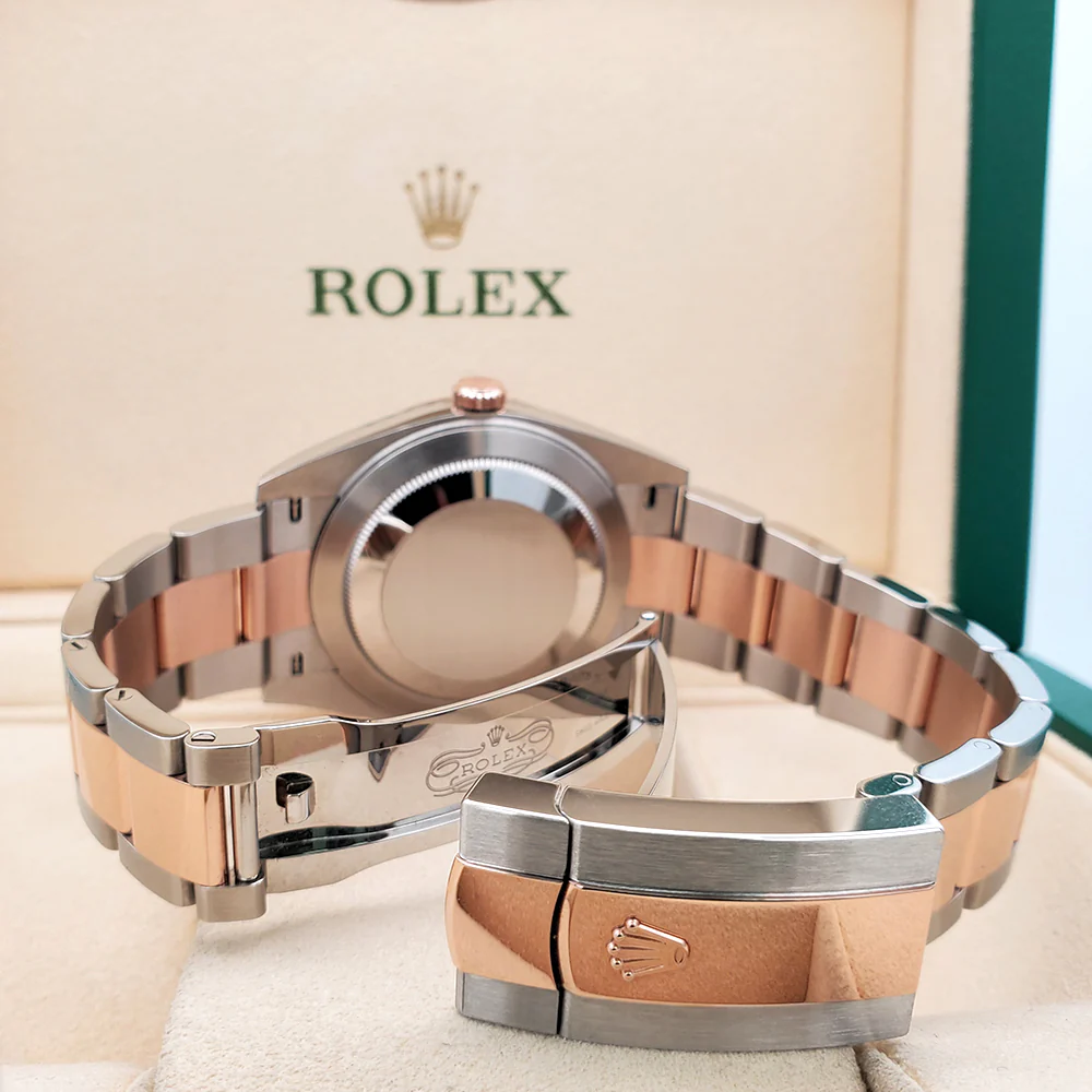 Unworn Rolex Datejust 41 Wimbledon Slate Dial 2-tone Rose Gold/Steel Oyster 126301 Watch 2022 Box Papers - Image 6