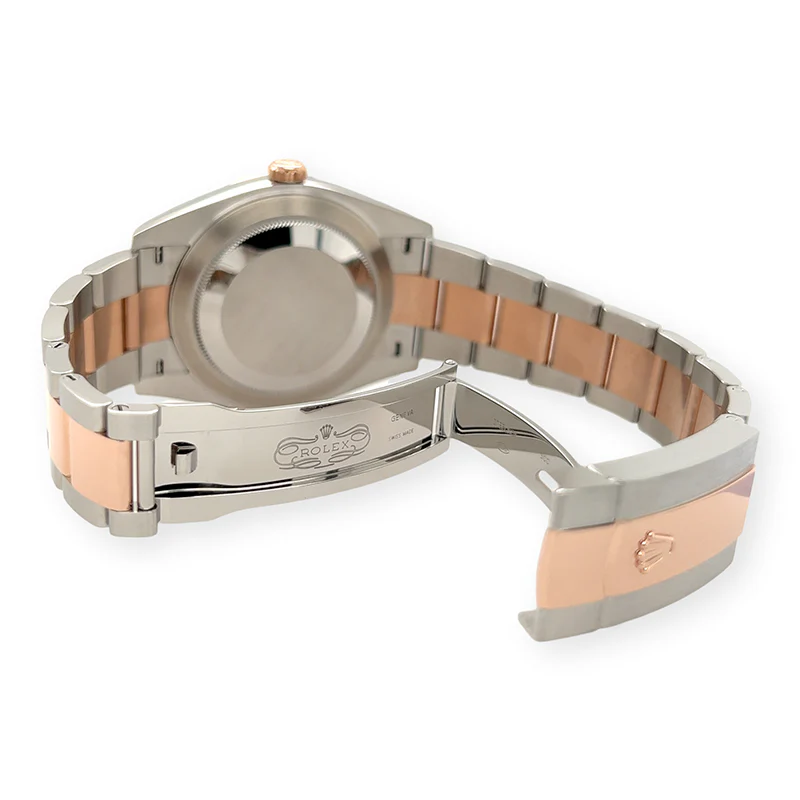 Unworn Rolex Datejust 41 Wimbledon Slate Dial Rose Gold Steel Oyster 126301 Watch 2021 Box Papers - Image 5