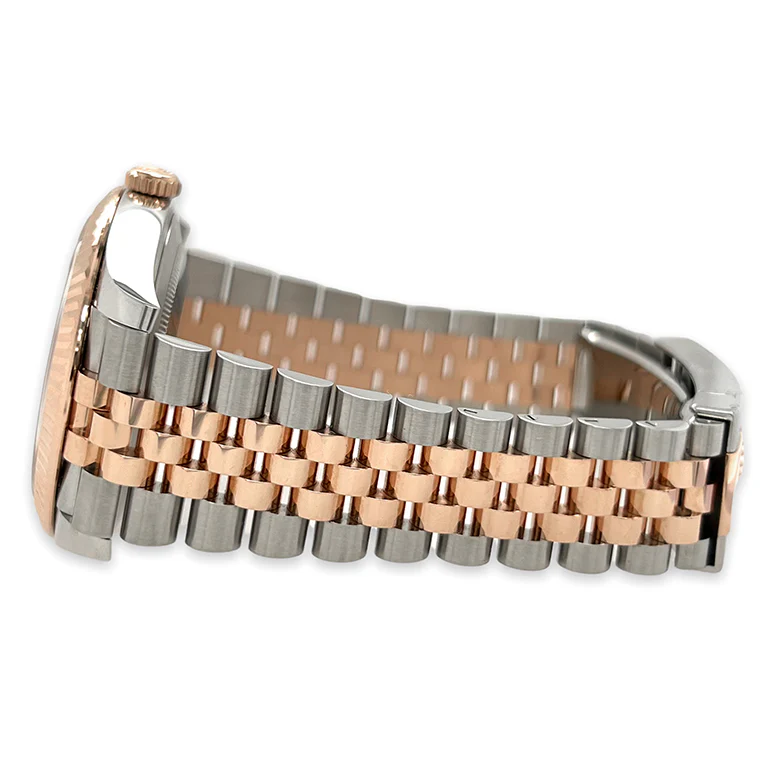 Unworn Rolex Datejust 41 Wimbledon Slate Dial Rose Gold Steel Jubilee Watch 126331 Box Papers - Image 3
