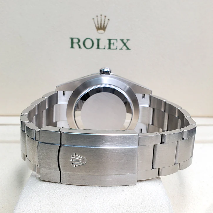 Unworn Rolex Oyster Perpetual 41mm 124300 Green Index Dial Watch 2022 Box Papers - Image 5
