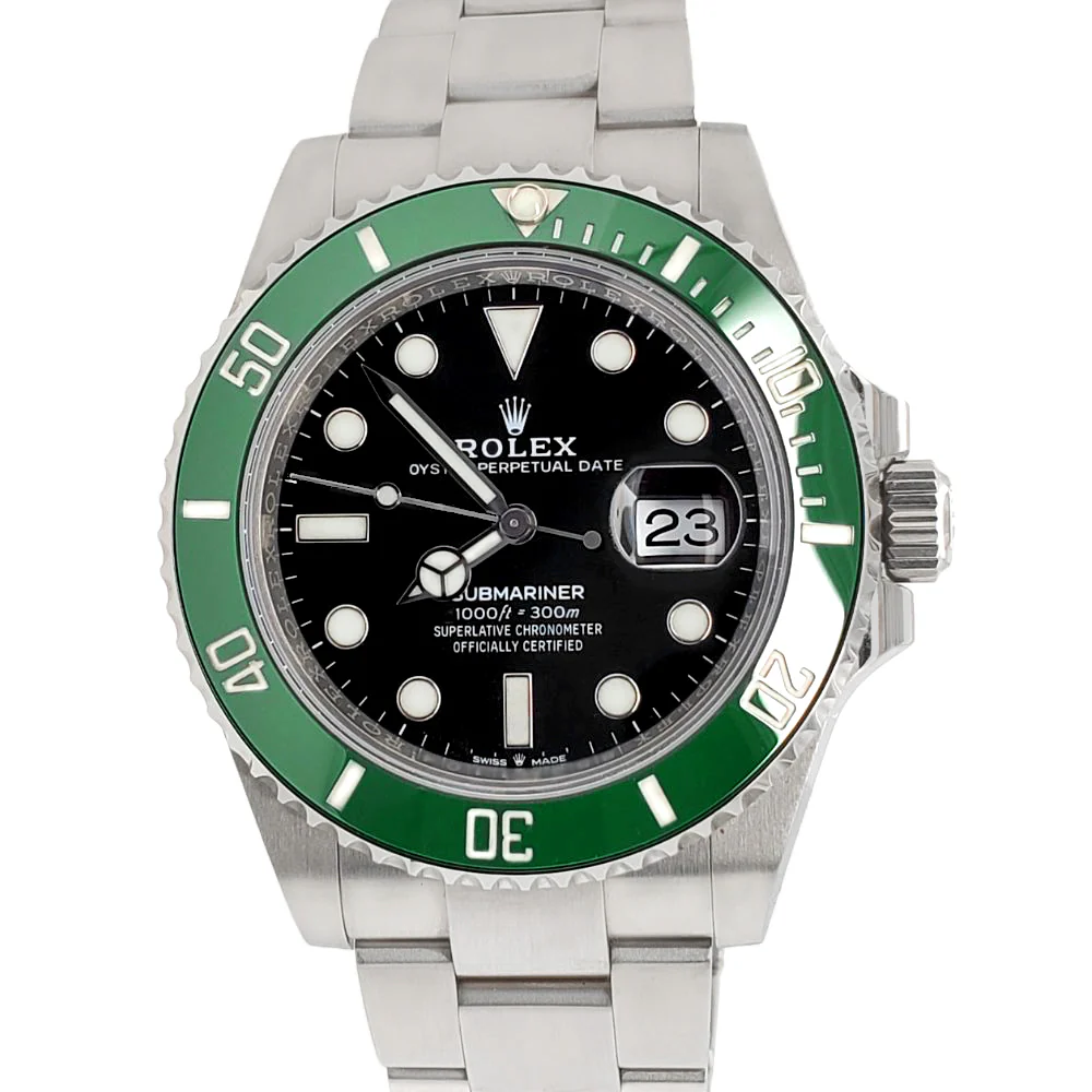 Unworn Rolex Submariner Date 41mm "Starbucks" 126610LV Green Bezel Black Dial Watch Box Papers