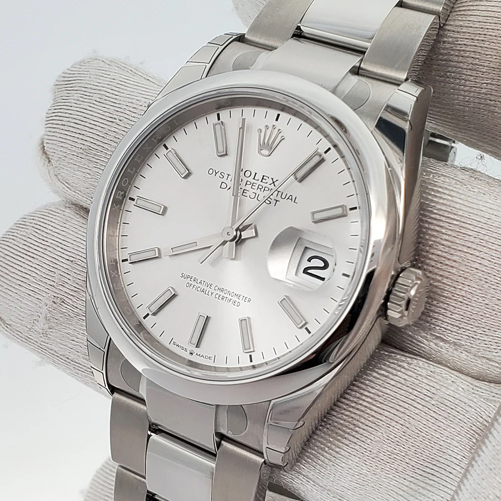 Unworn with Stickers Rolex Datejust 36mm 126200 Silver Dial Stainless Steel Oyster Watch 2022 Box Papers - Image 2
