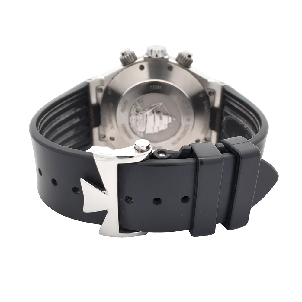 Vacheron Constantin Overseas 42mm Grey Dial Chronograph Steel Watch 49150/000W-9501 - Image 4