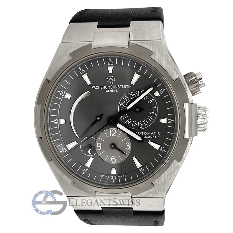 Vacheron Constantin Overseas Dual Time 42mm Grey Dial Watch 47450