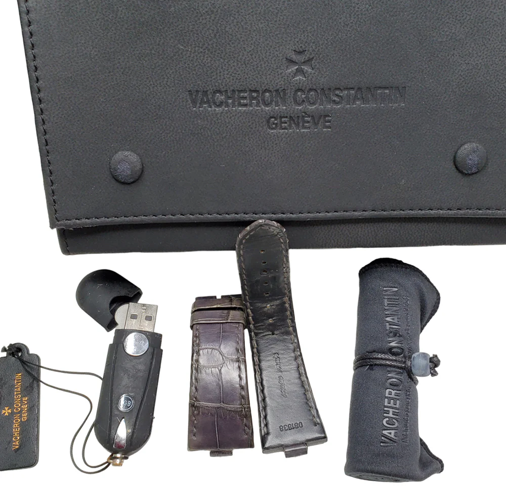 Vacheron Constantin Overseas Dual Time 42mm Slate Grey Dial Titanium Bezel 47450/000W/9511 Watch Full Set - Image 3