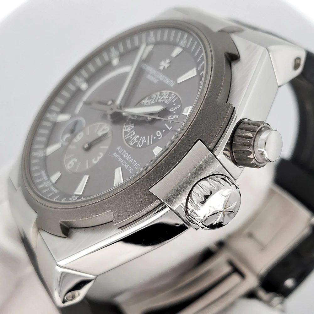 Vacheron Constantin Overseas Dual Time 42mm Slate Grey Dial Titanium Bezel 47450/000W/9511 Watch Full Set - Image 5