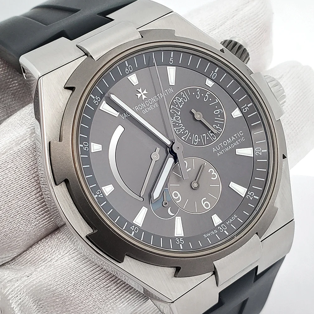 Vacheron Constantin Overseas Dual Time 42mm Slate Grey Dial Titanium Bezel 47450/000W/9511 Watch Box Papers - Image 3