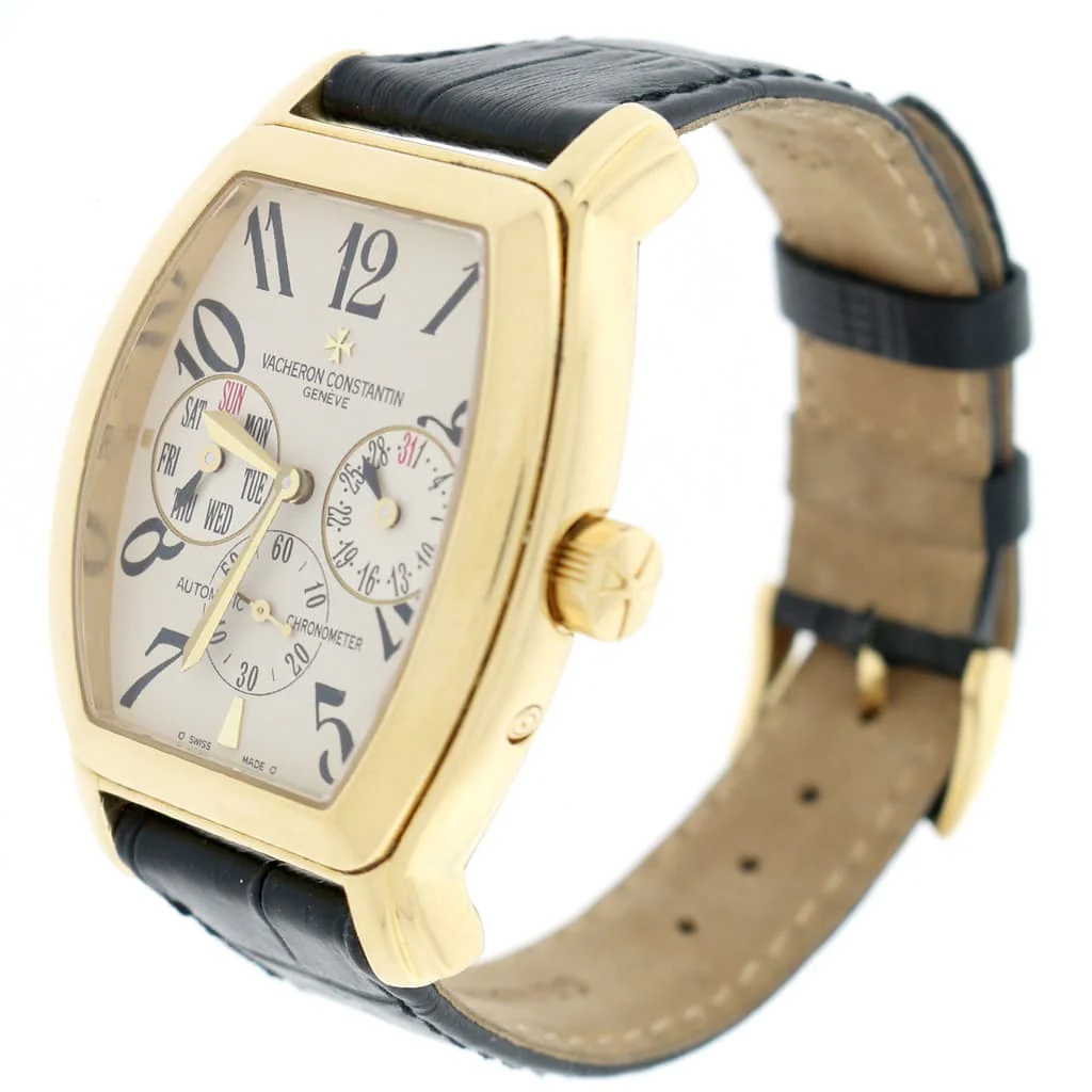 Vacheron Constantin Royal Eagle 18K Yellow Gold Day-Date Original Roman Dial Chronograph 35MM Automatic Mens Watch 11690 - Image 3